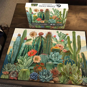 Cactus vintage cactus puzzle 1000 pièces